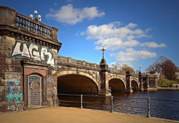 Lombardsbrücke in Hamburg